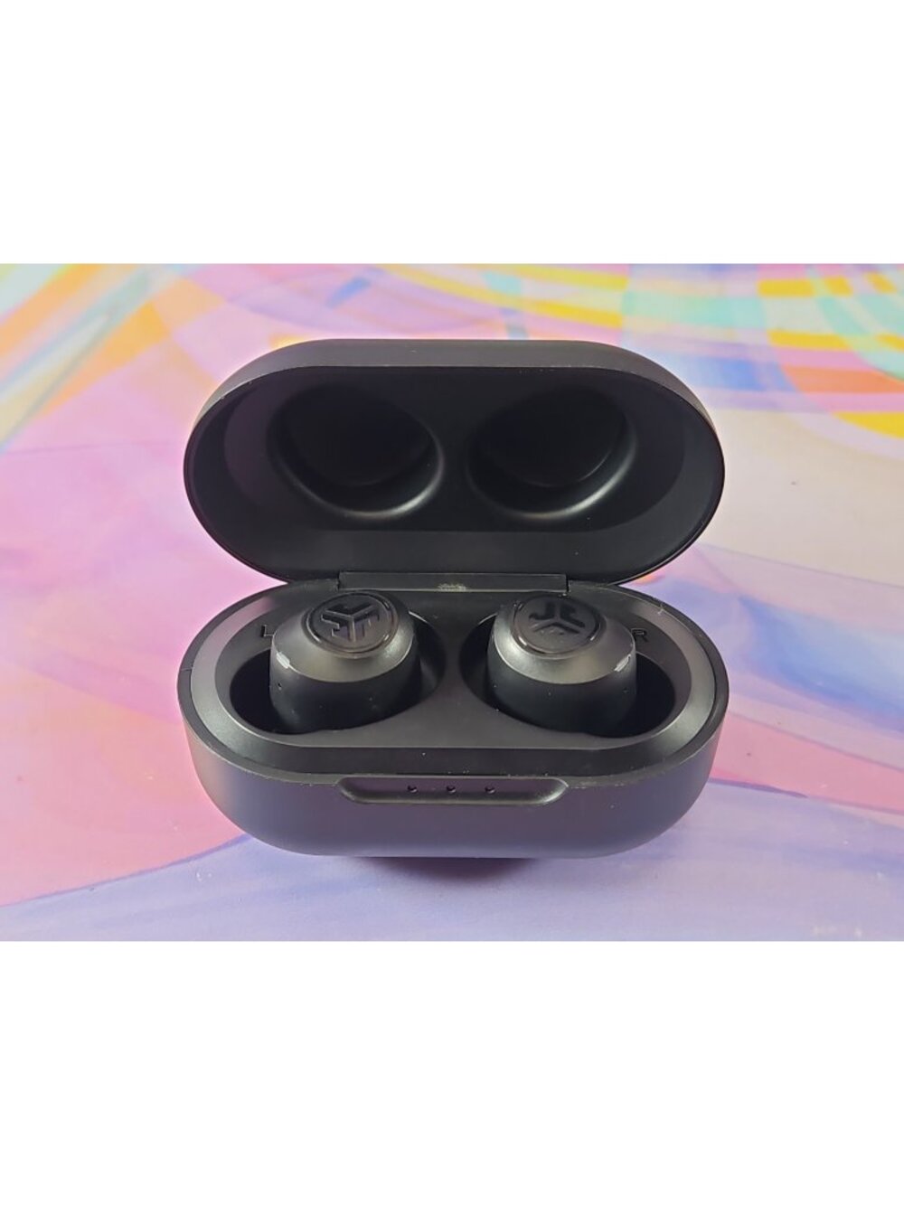 JLab JBuds Air Wireless Earbuds Black 2AHYV Tested/Works